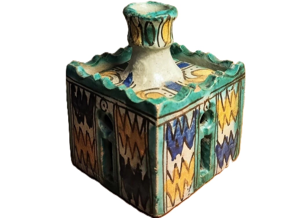 Moroccan Pottery Inkwell