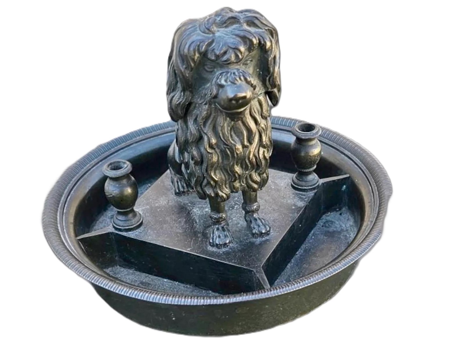 French Poodle Inkstand