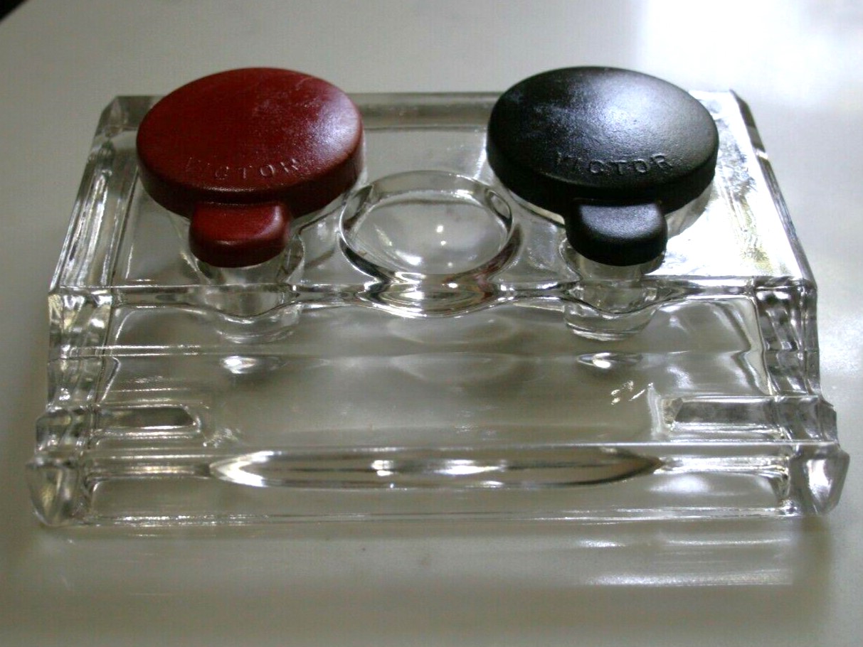 Glass Double Inkstand – “Victor”