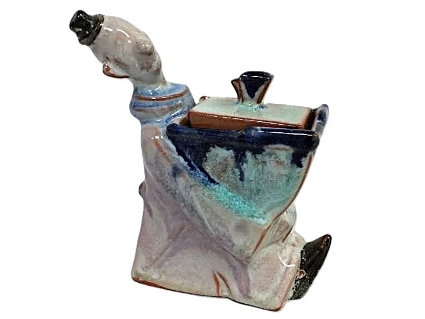 Clown Carrying a Box