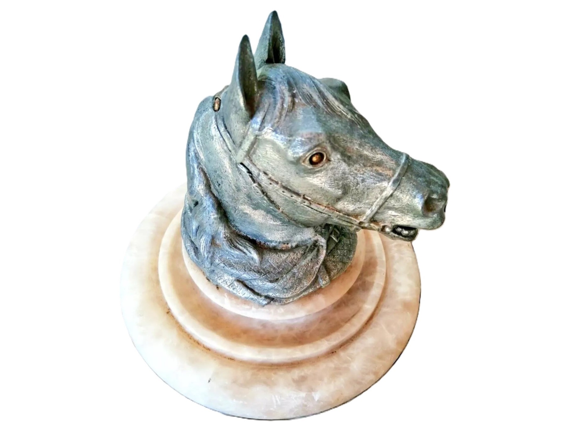 Horse Head Inkwell