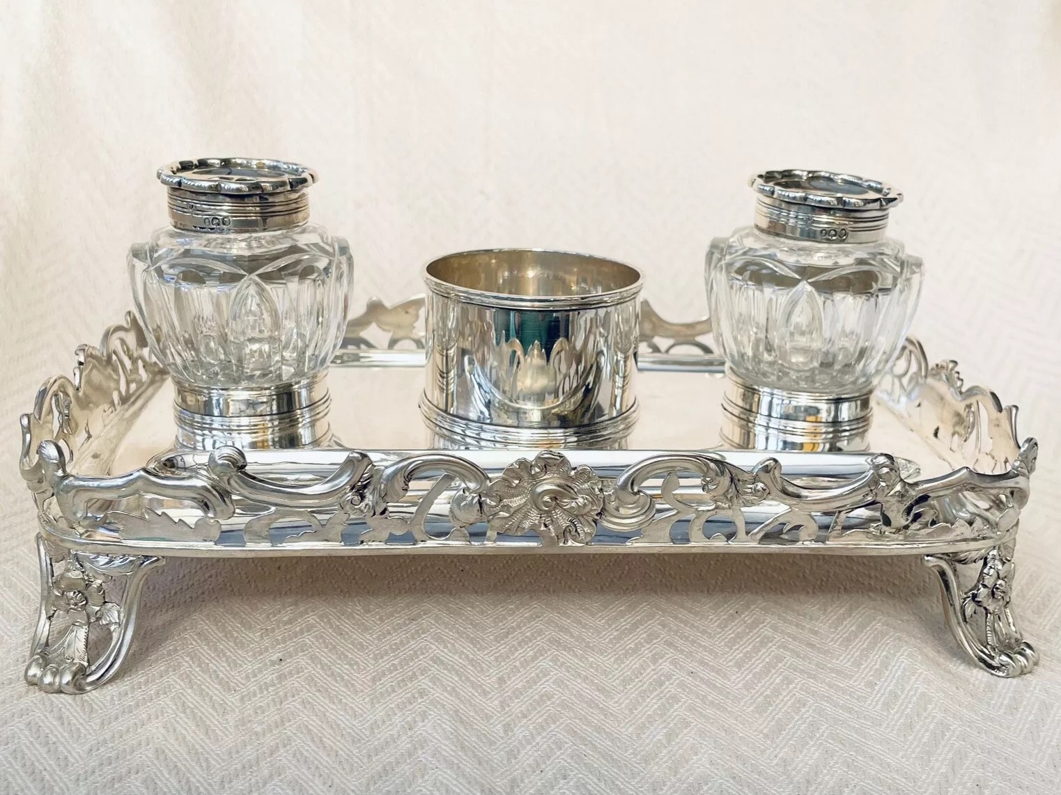 Sterling Silver Inkstand