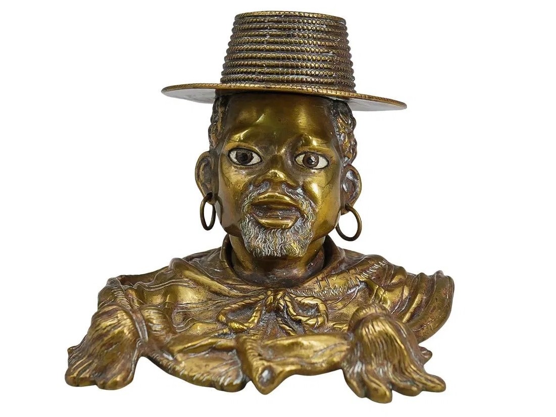 African Man Wearing a Panama Hat