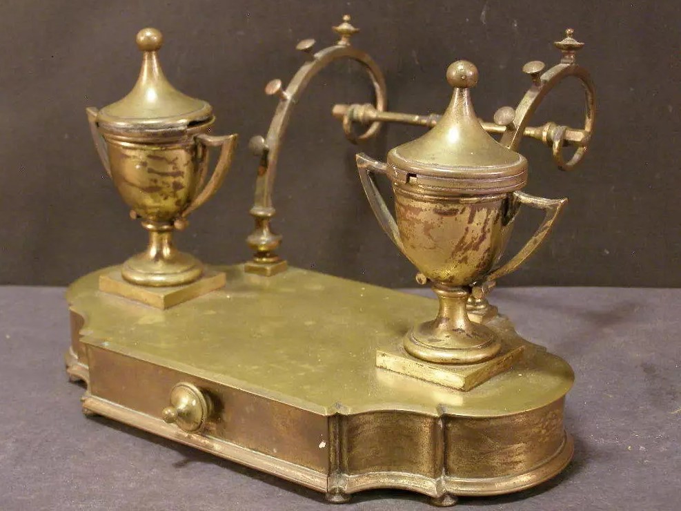 Brass Inkstand