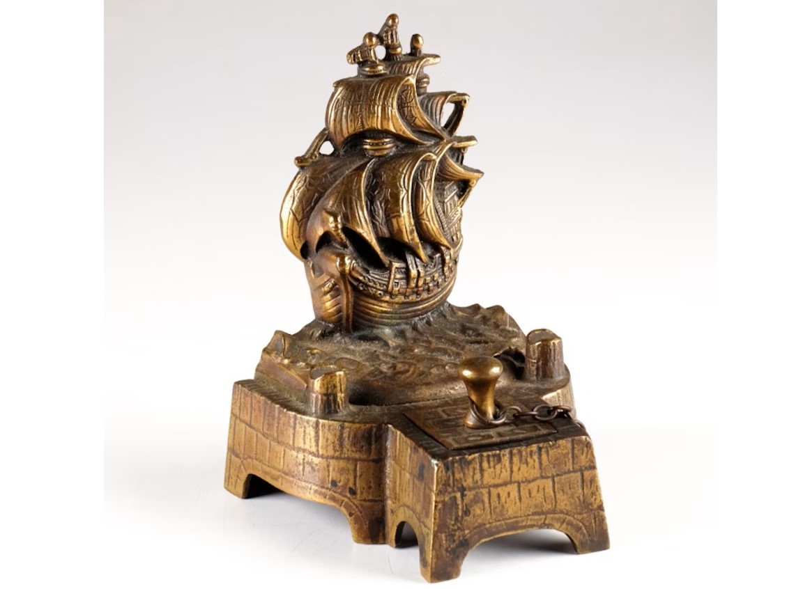 Elizabethan Galleon Inkstand