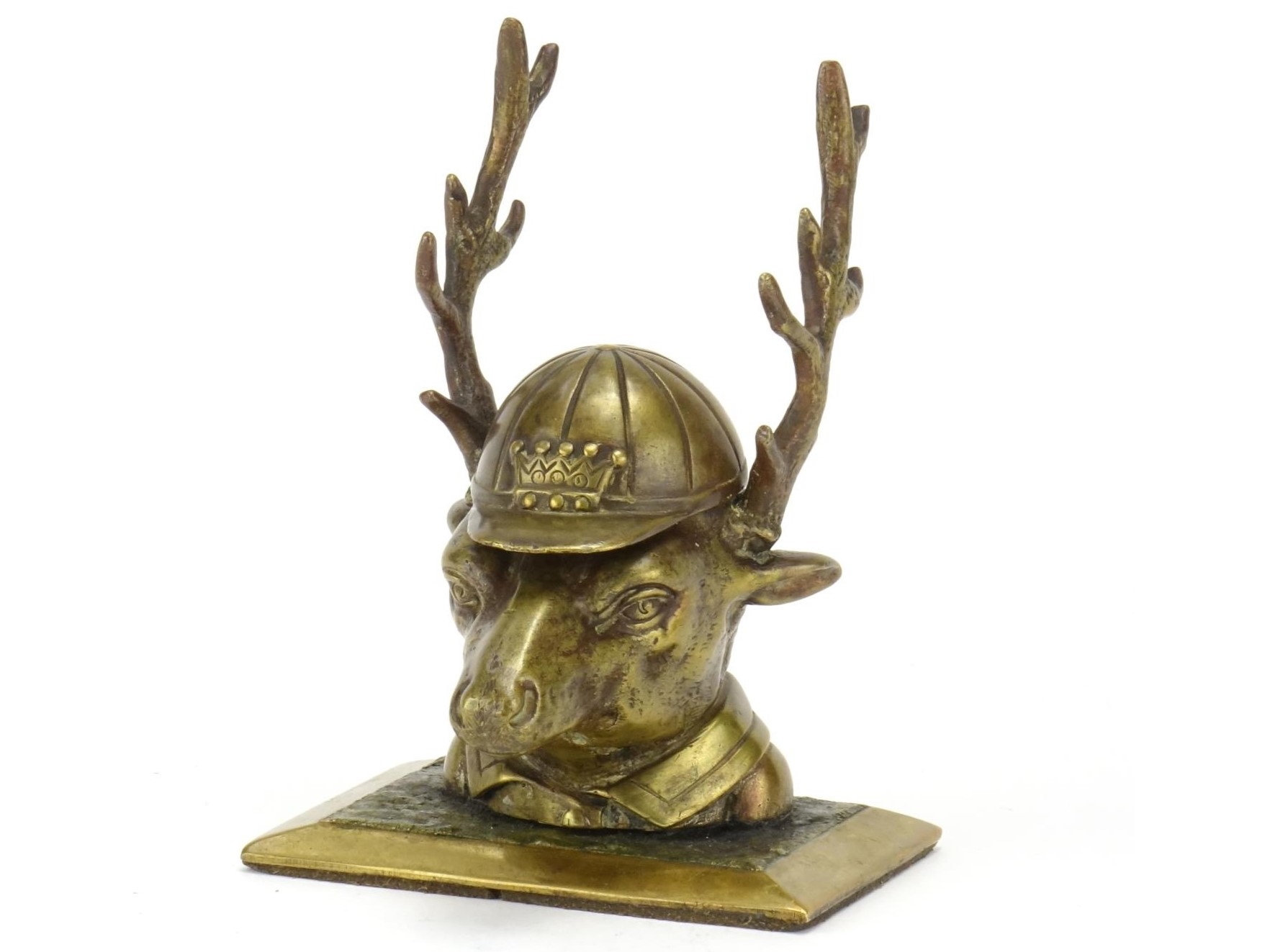 Stag Wearing a Jockey-Style Cap
