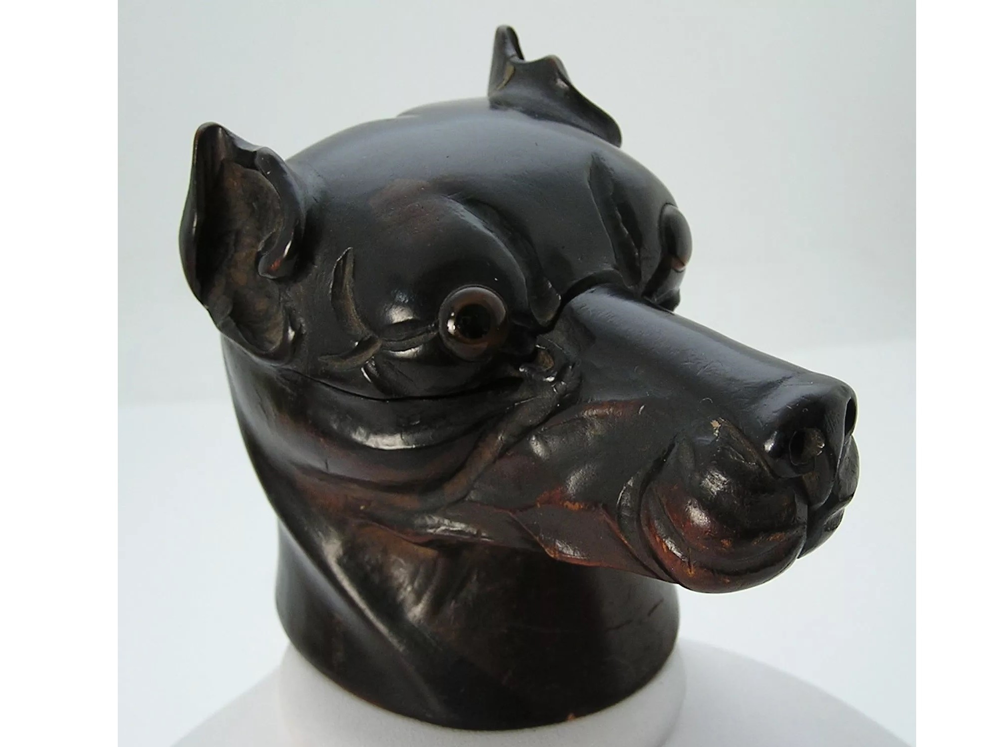 Dog’s Head Inkwell – Doberman Pinscher