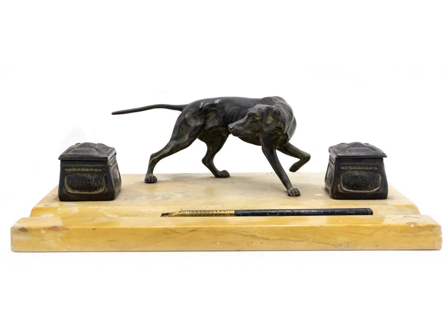 Hunting Dog Inkstand