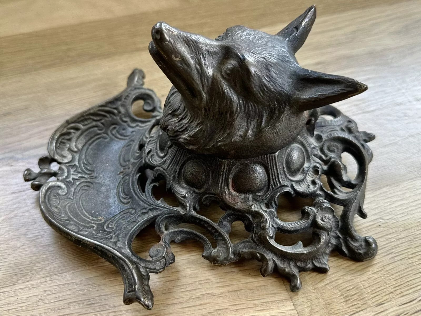 Fox Head Inkstand