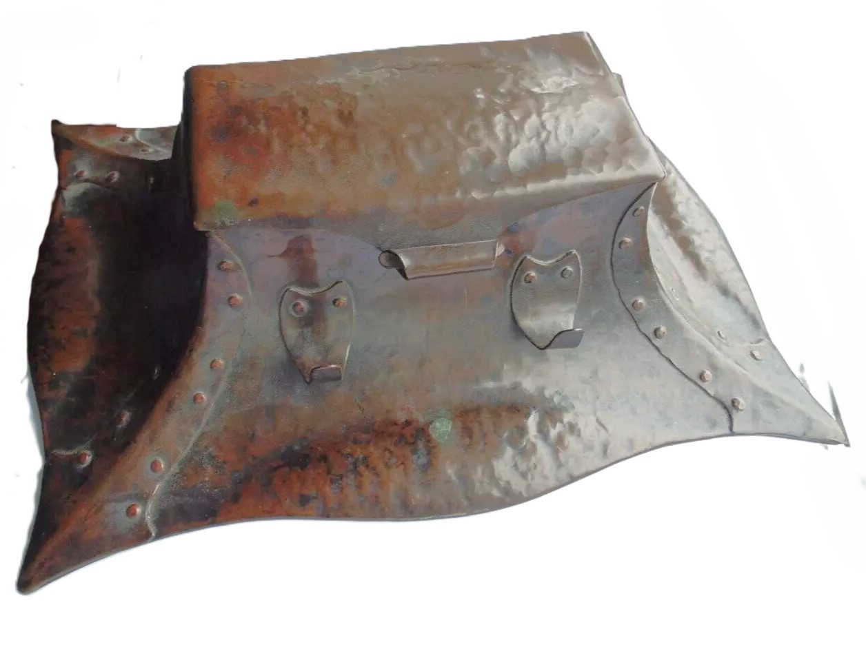 Newlyn School Hammered Copper Inkstand
