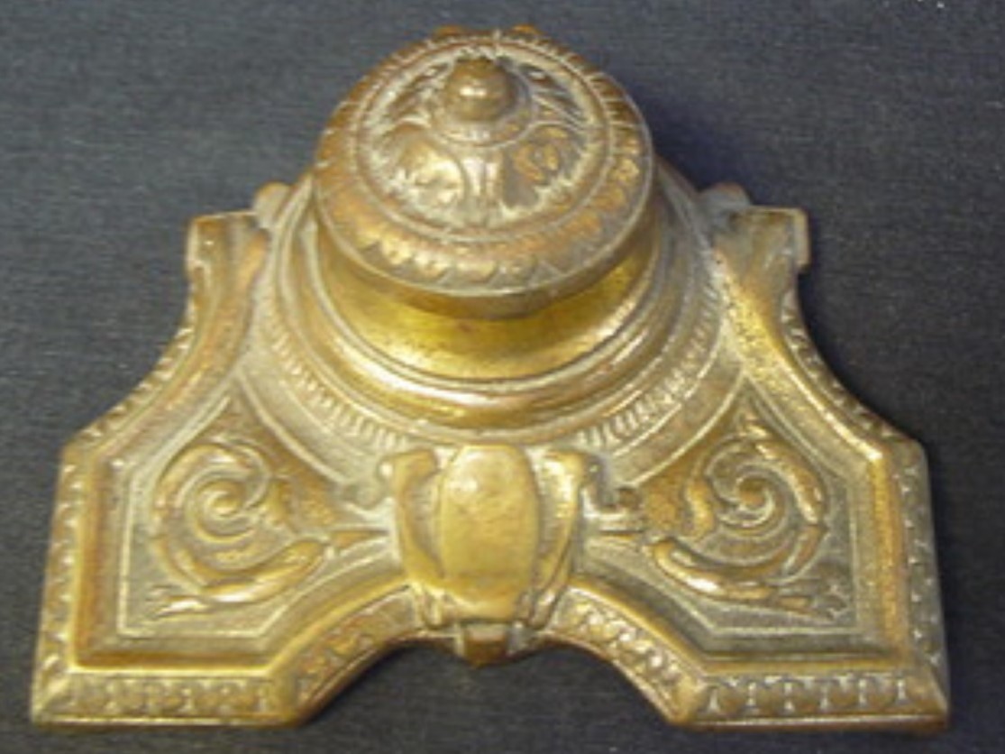 Buyer Be Aware - Peerage Brass Inkwells – Modern “Antiques”