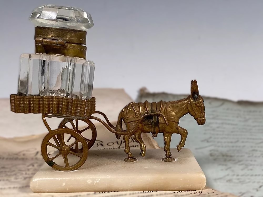 Donkey Pulling a Cart