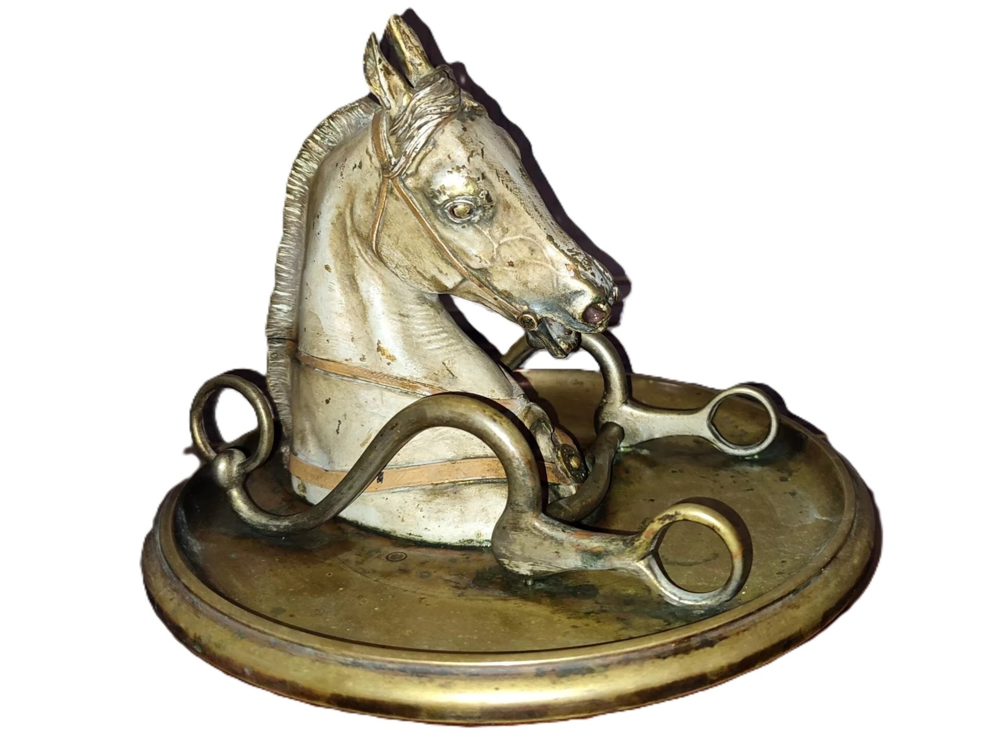 Sculpted Horse’s Head Inkwell