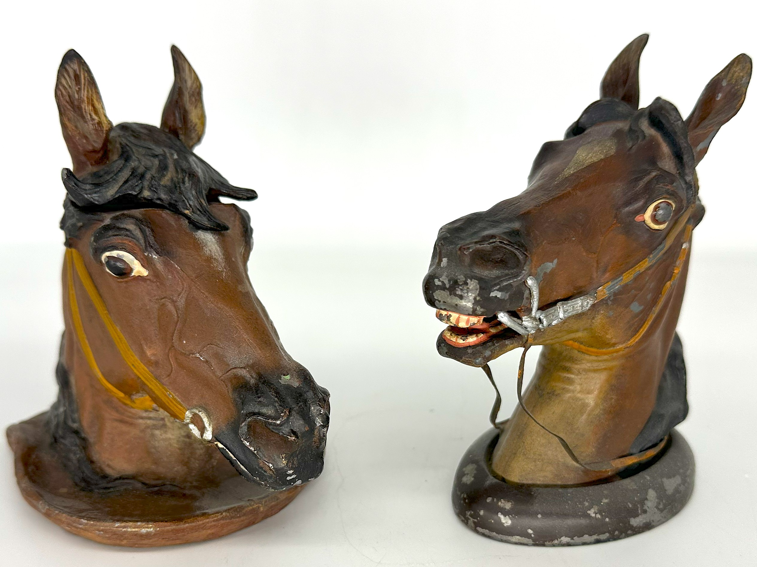 Figural Horse’s Head Inkwell