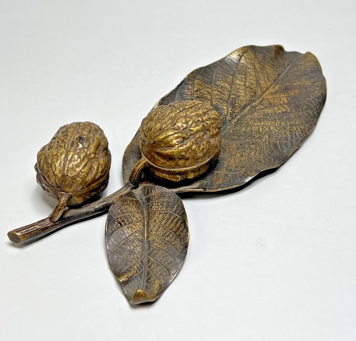 Walnuts and Leaves Inkstand