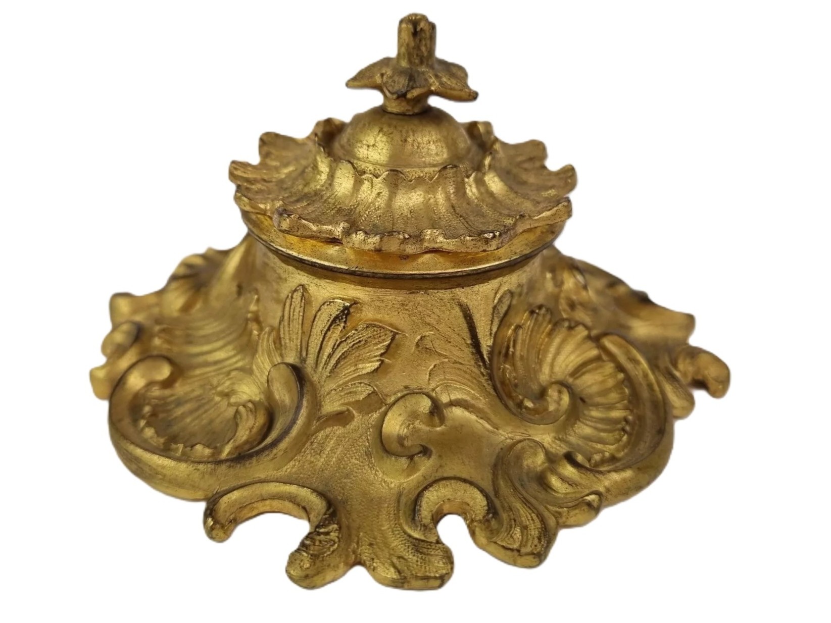 Art Nouveau Bronze Inkwell