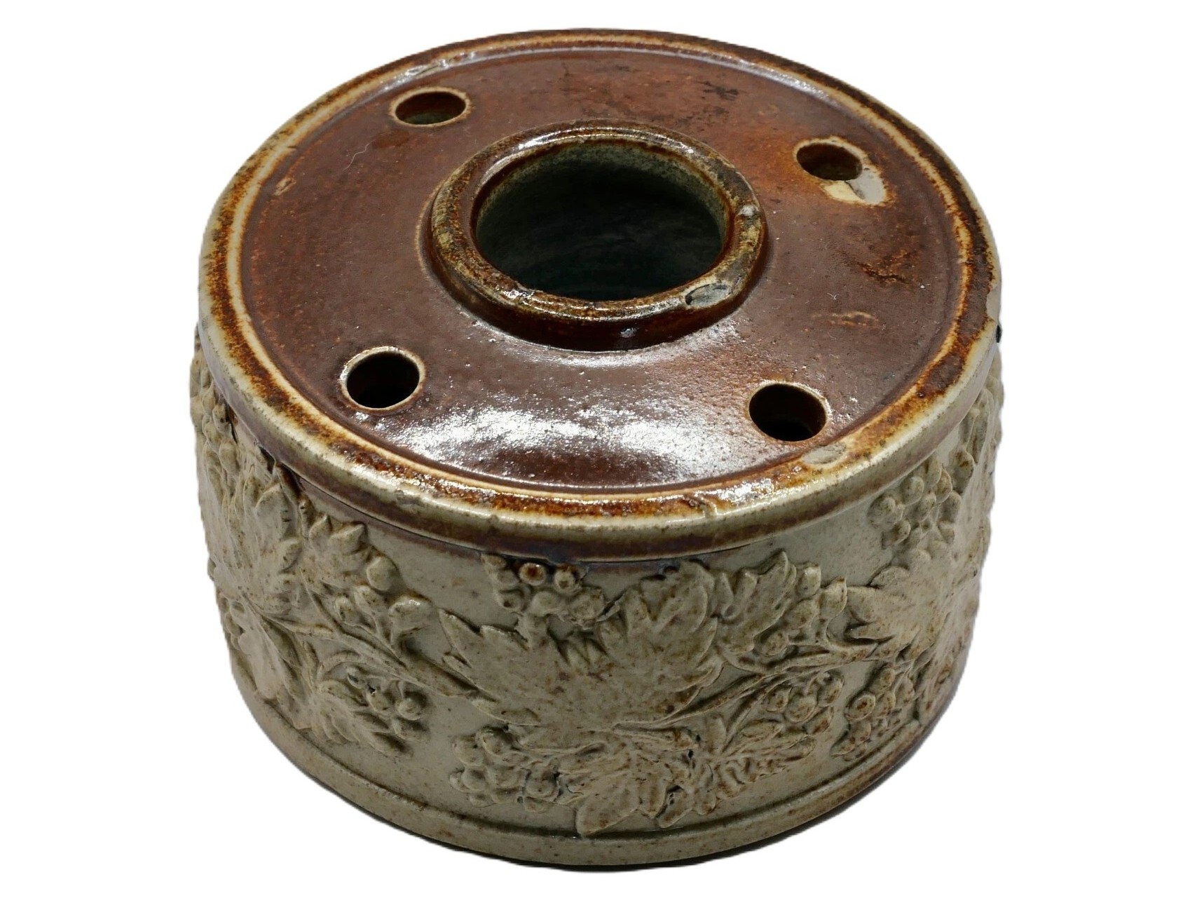 Salt-Glazed Stoneware Inkwell
