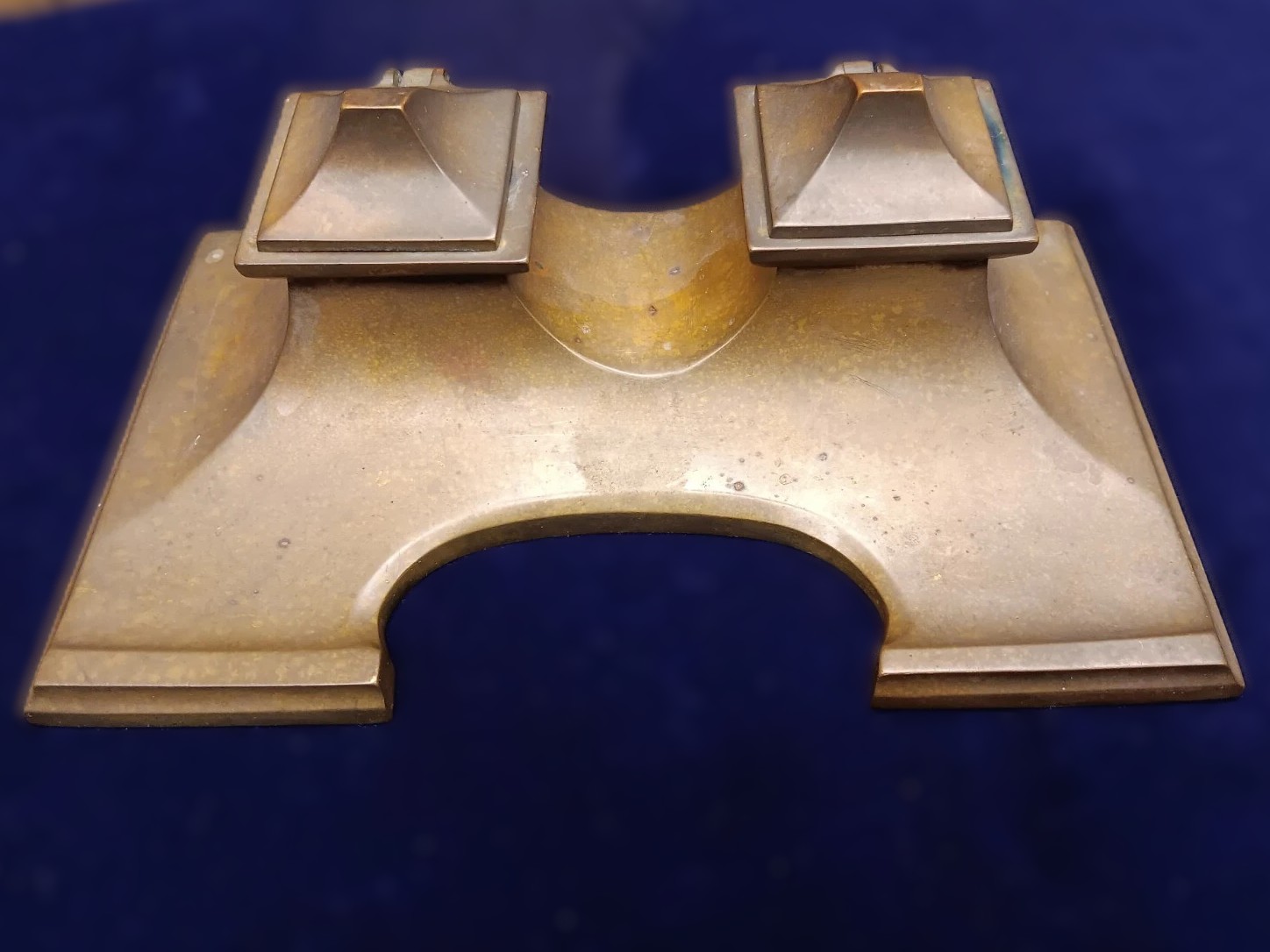 Brass Double Inkstand
