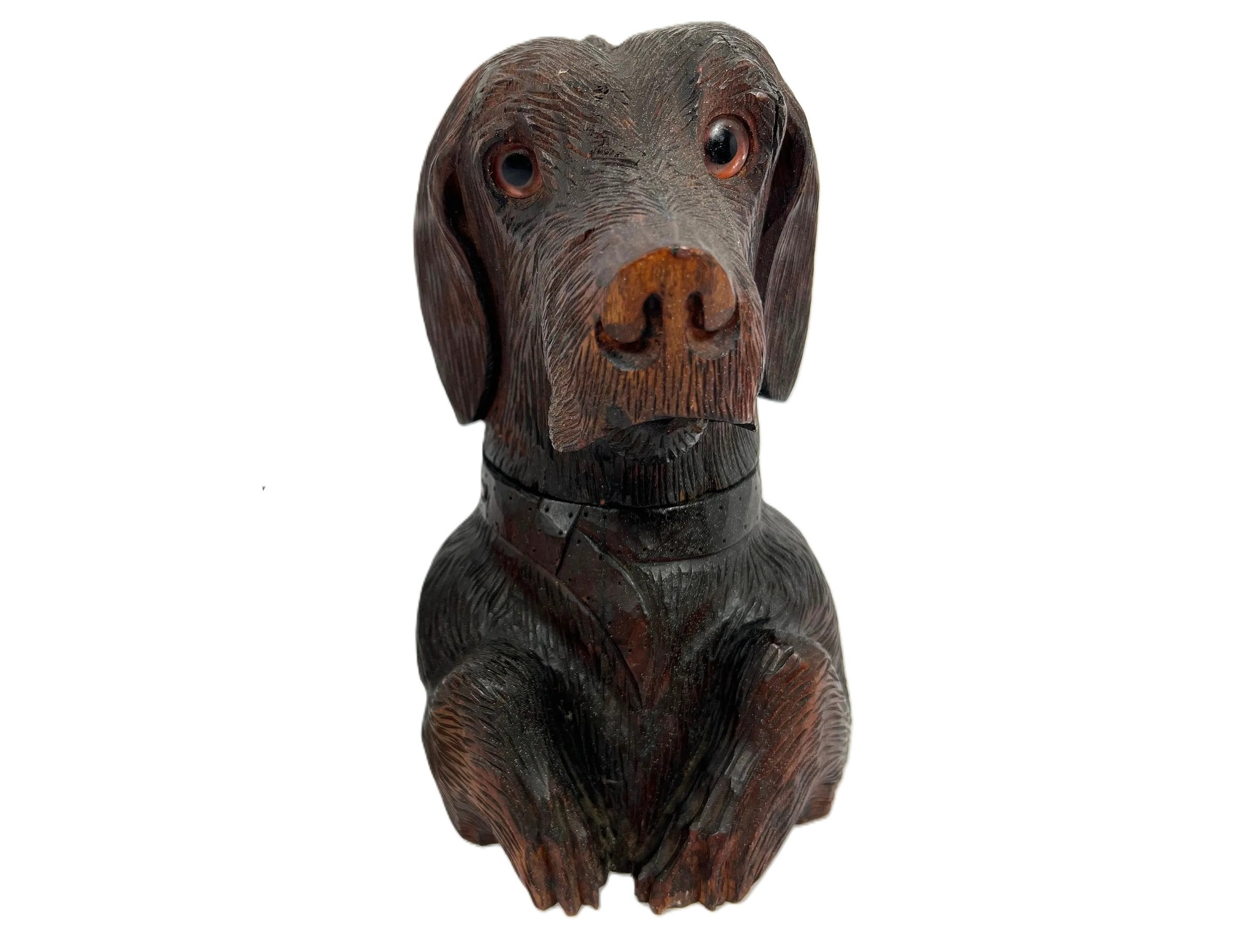 Black Forest Dog’s Head Inkwell