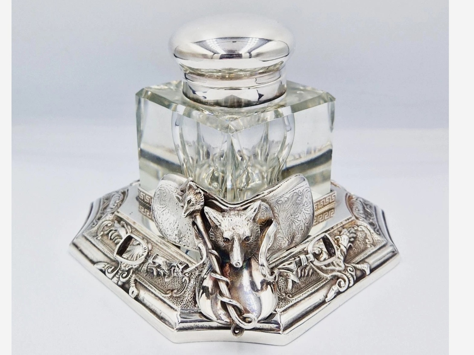 Fox Hunt Inkstand