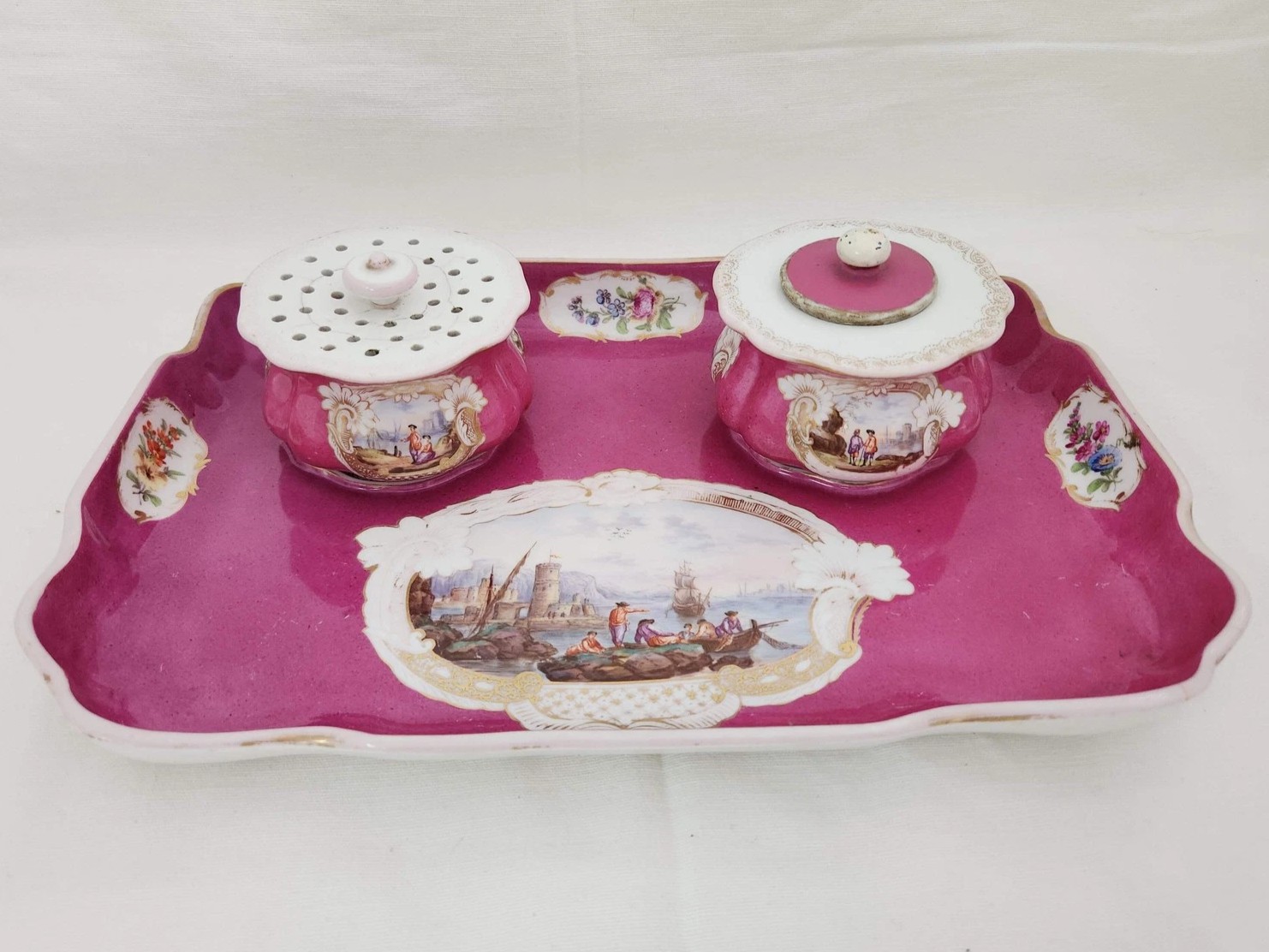 Meissen Three-Piece Desk Set