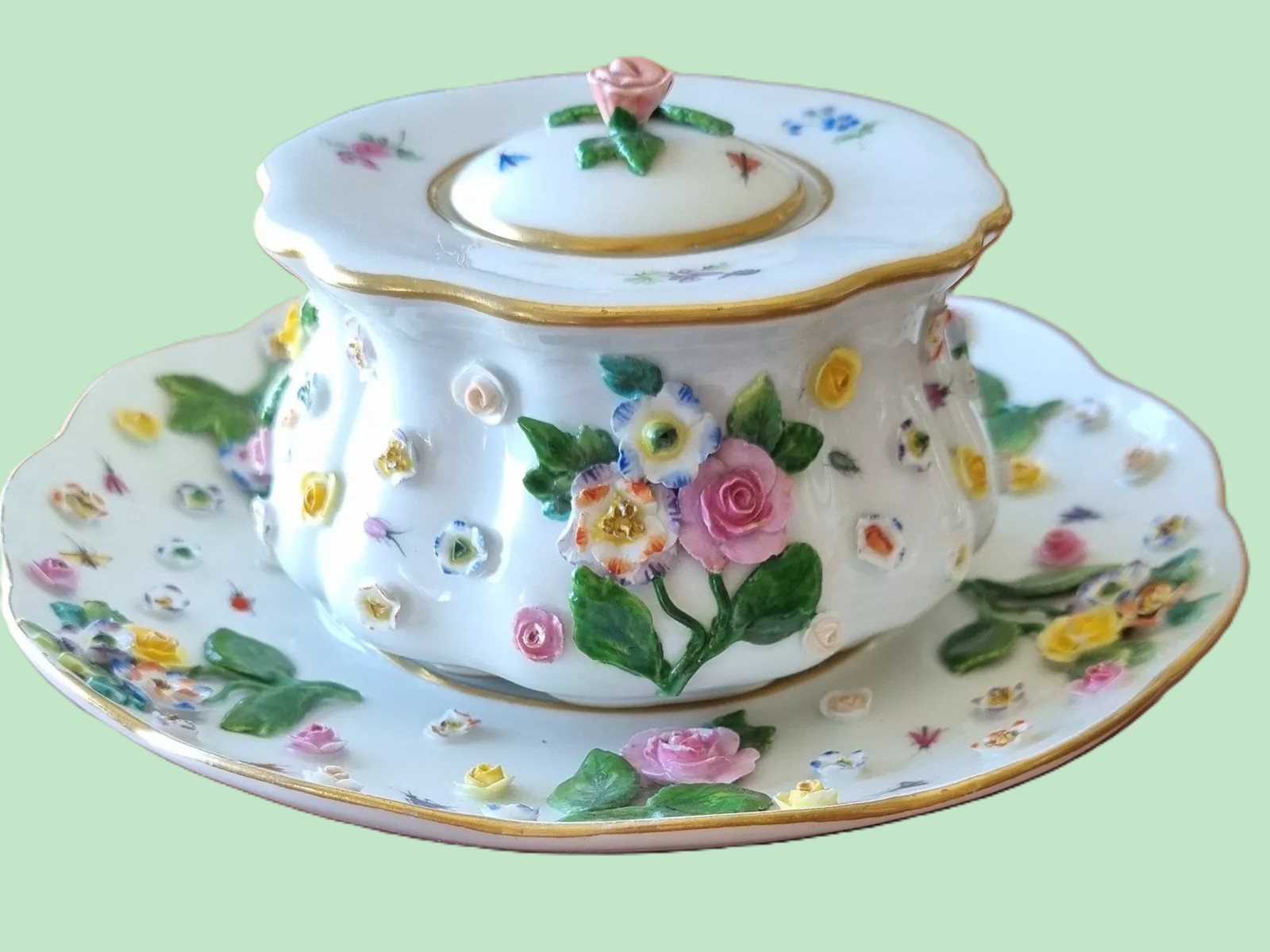Meissen Porcelain Inkstand