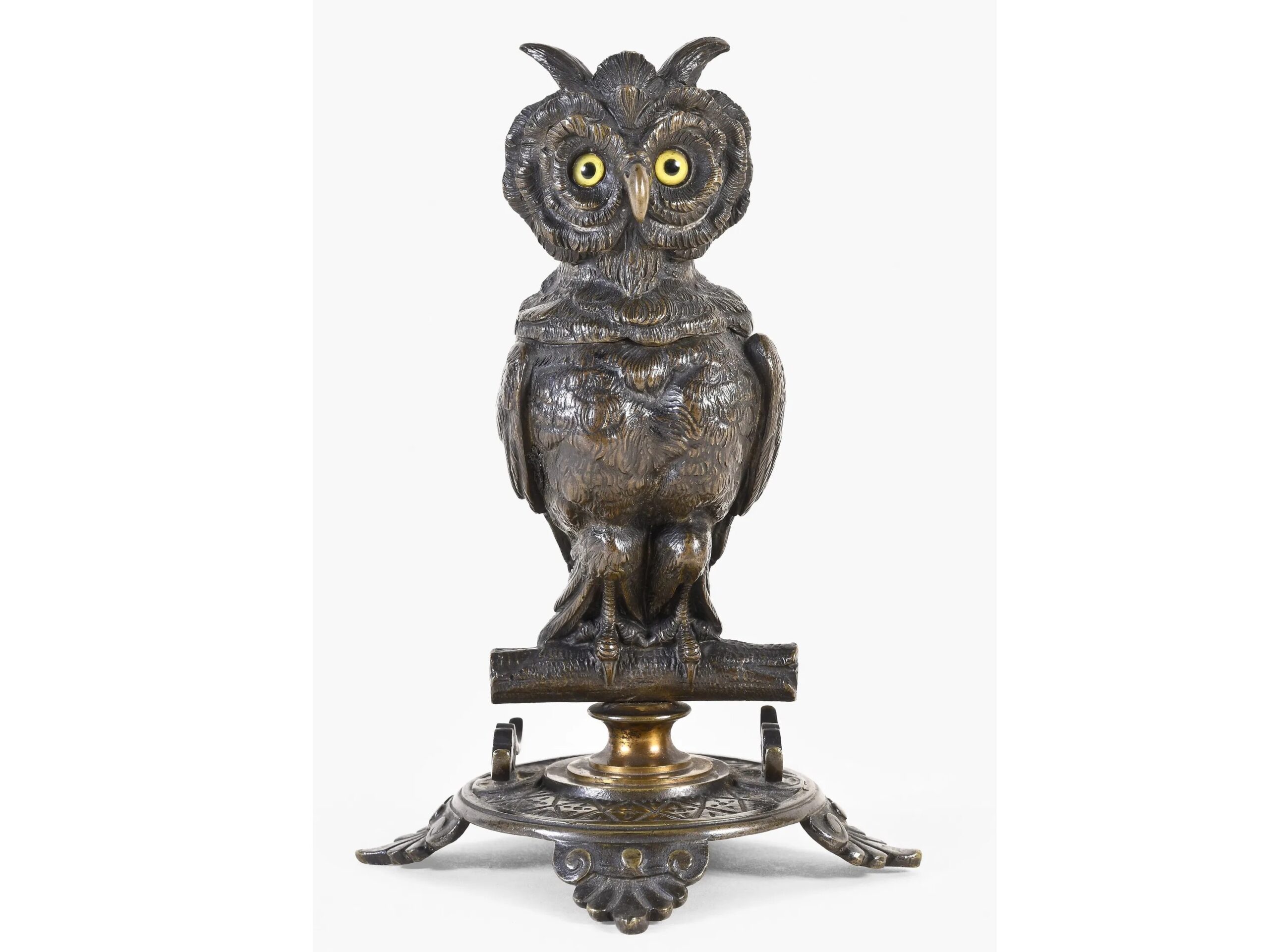 Bronze Figural Owl