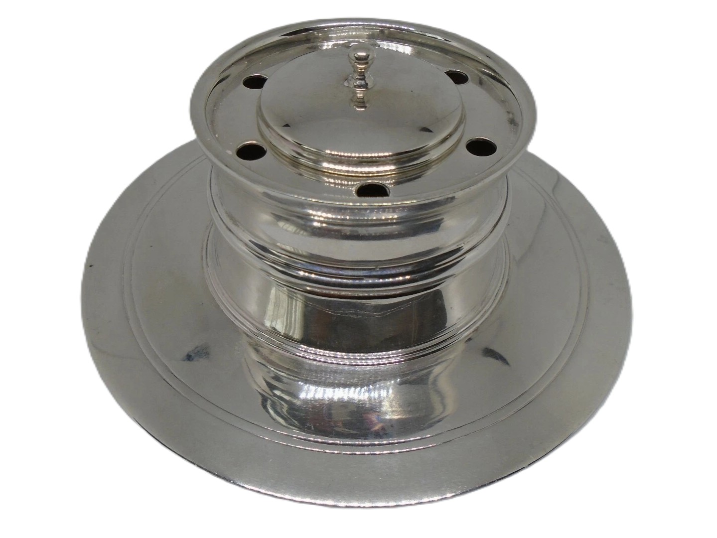 Sterling Silver Capstan Inkwell