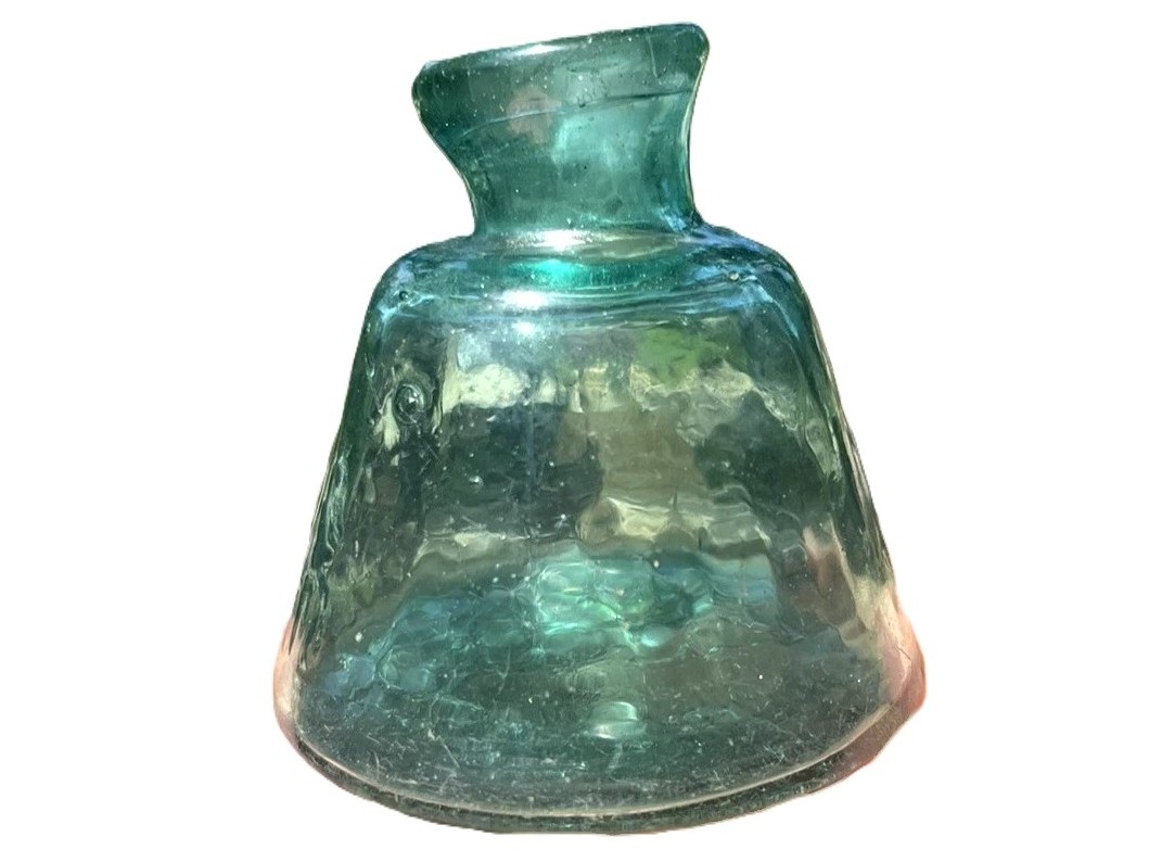 1850s Aqua Cone Ink Bottle