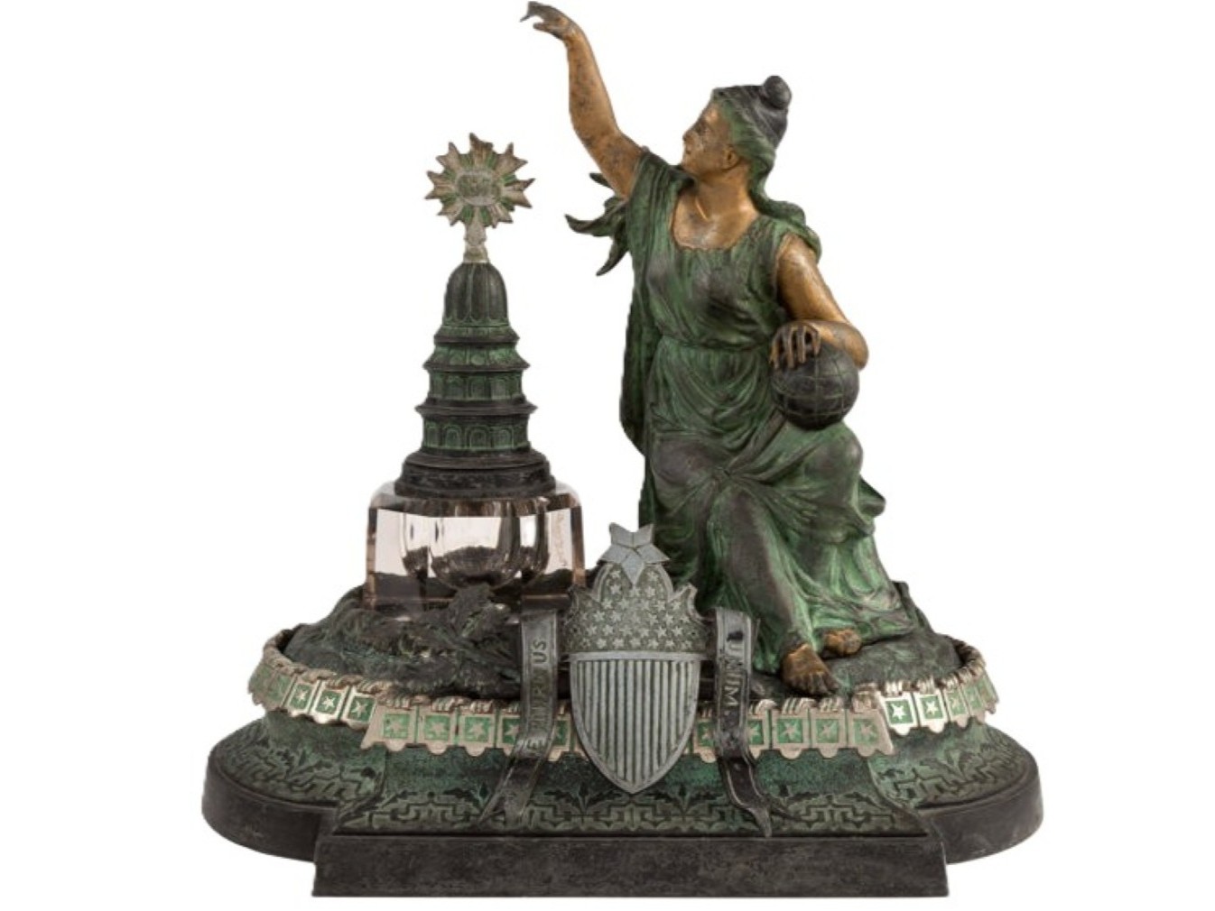 Lady Liberty Centennial Inkstand