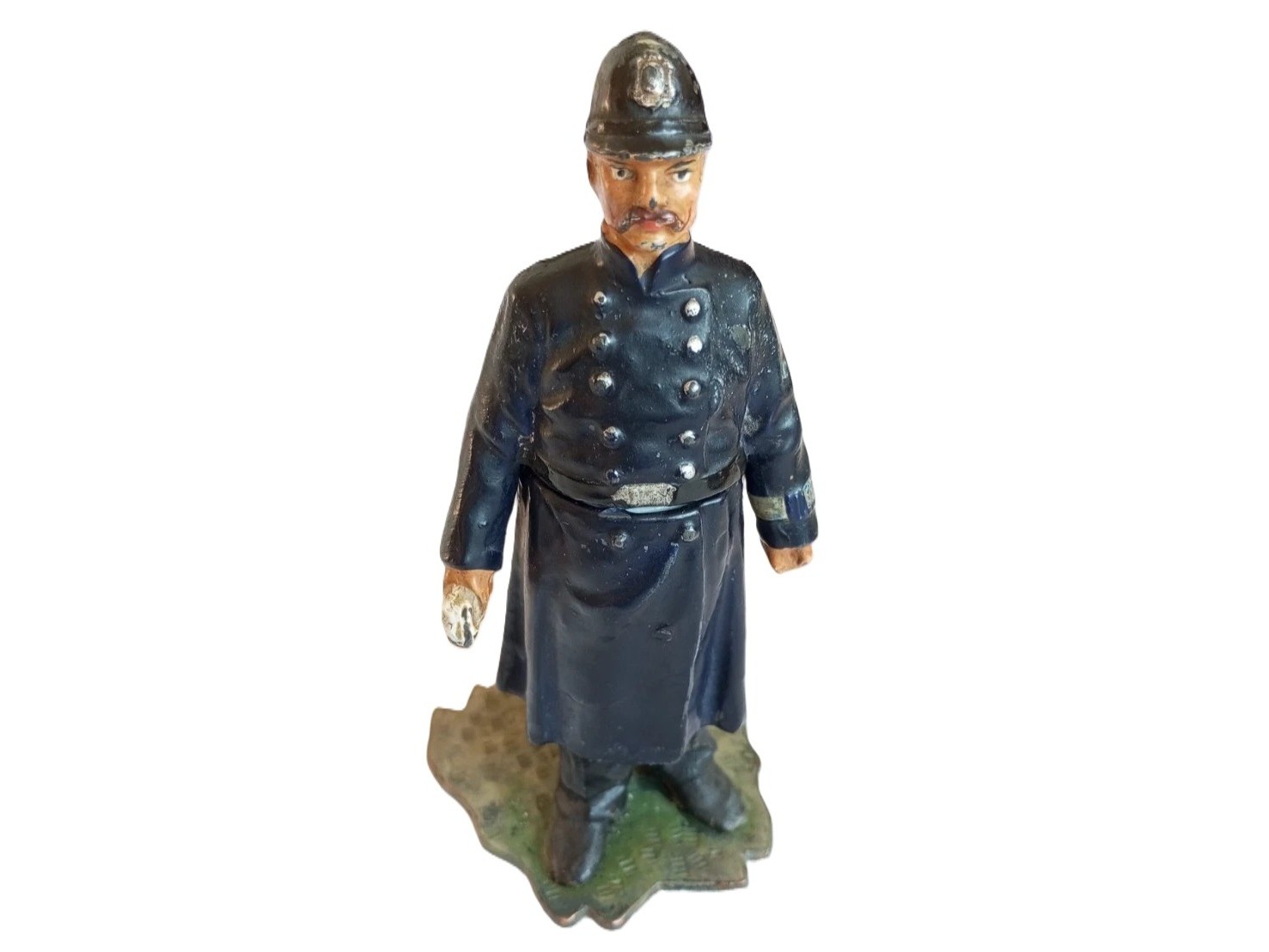 Cold-Painted Spelter “Bobby” Policeman Inkwell