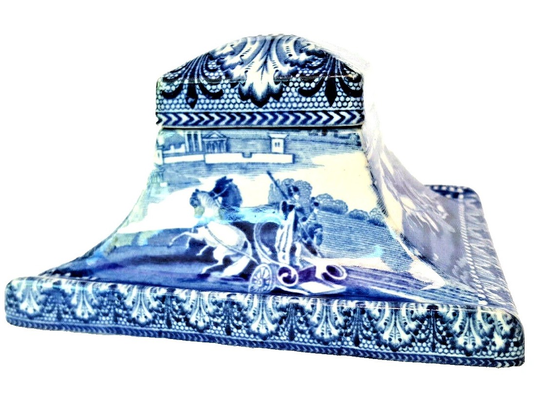 Cauldon “Arcadian Chariot Design” Inkwell