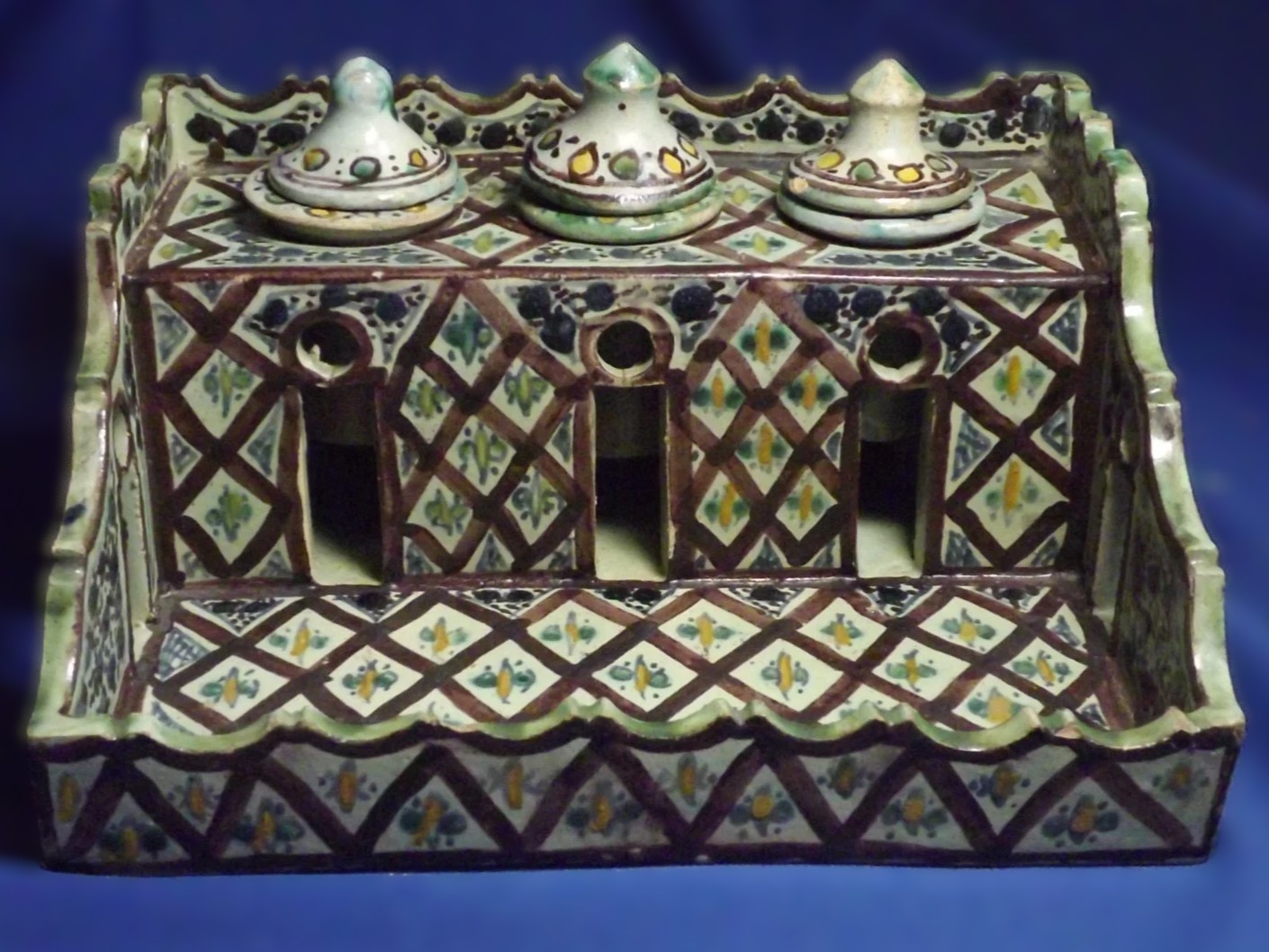Moroccan Pottery Inkstand