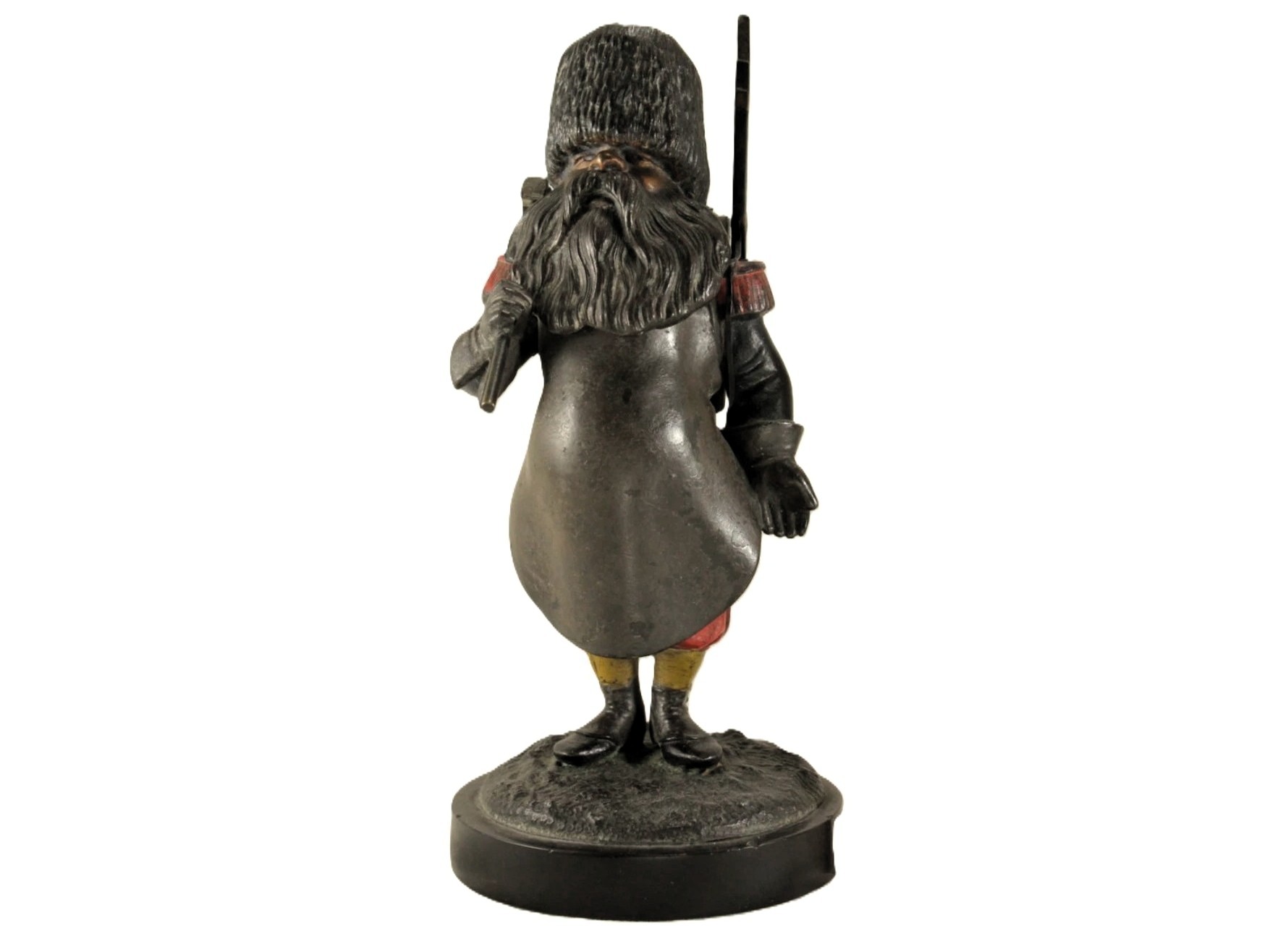 Figural Military Inkstand: The Cossack Guard