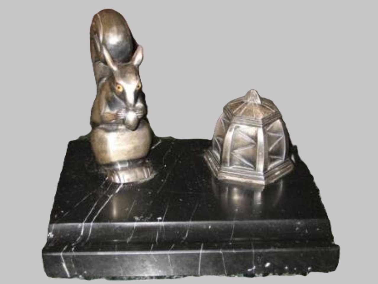 Art Deco Squirrel Inkstand (Franjou)