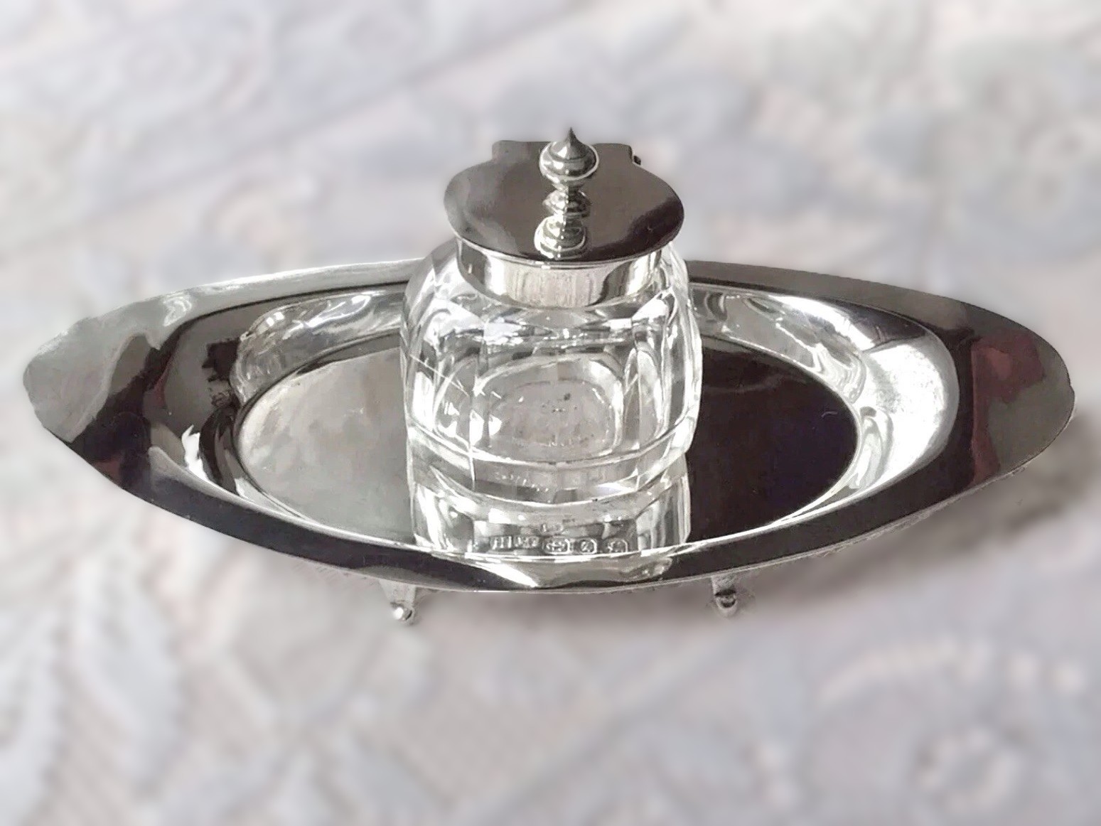 Sterling Silver Inkstand