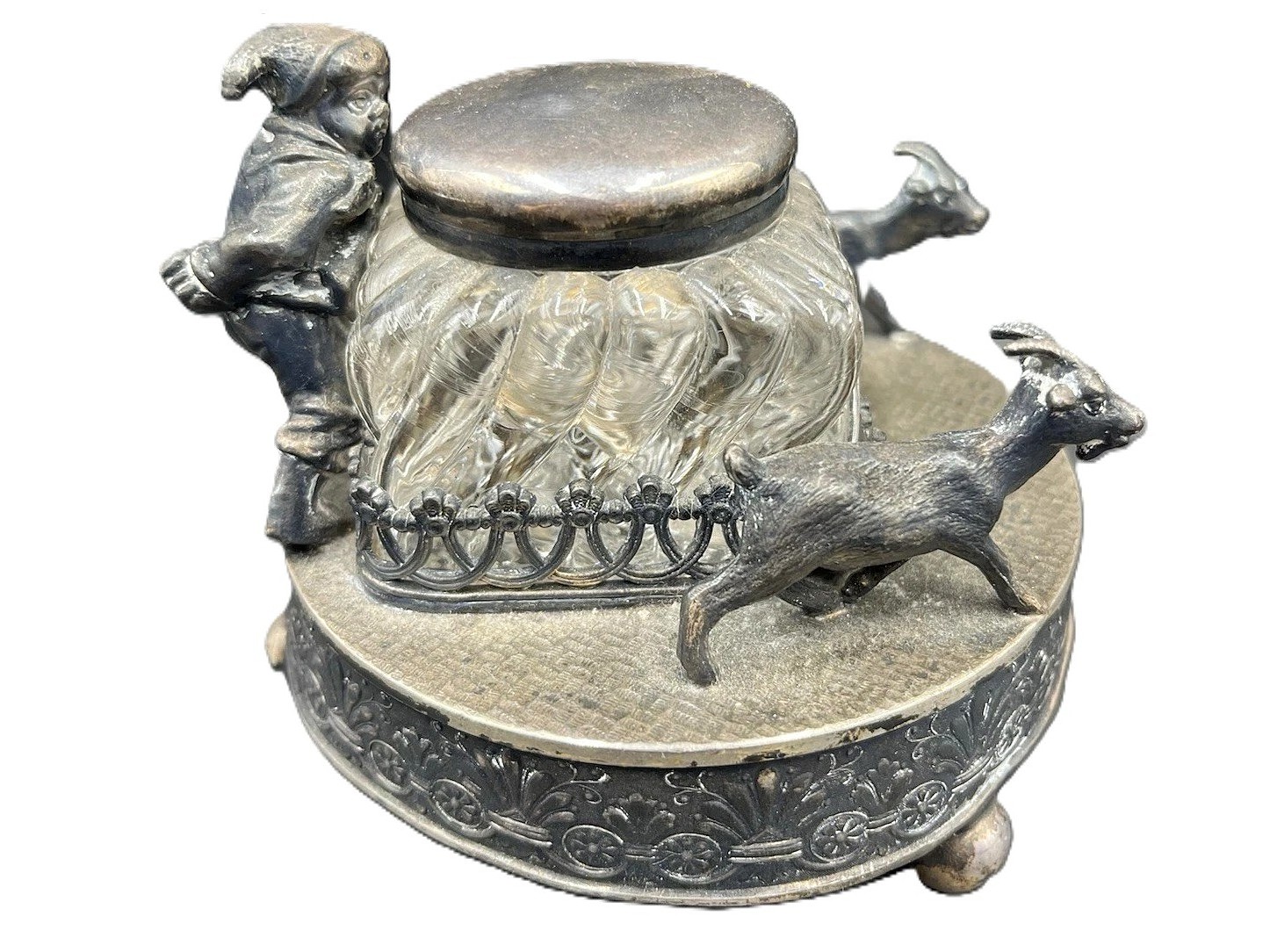 Goats and Goatherder Inkstand