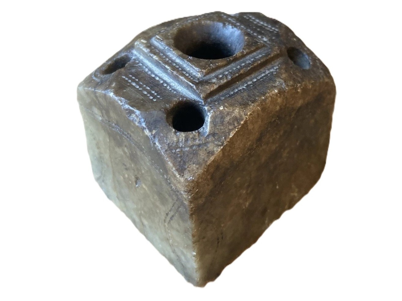 18th Century Soapstone Inkwell
