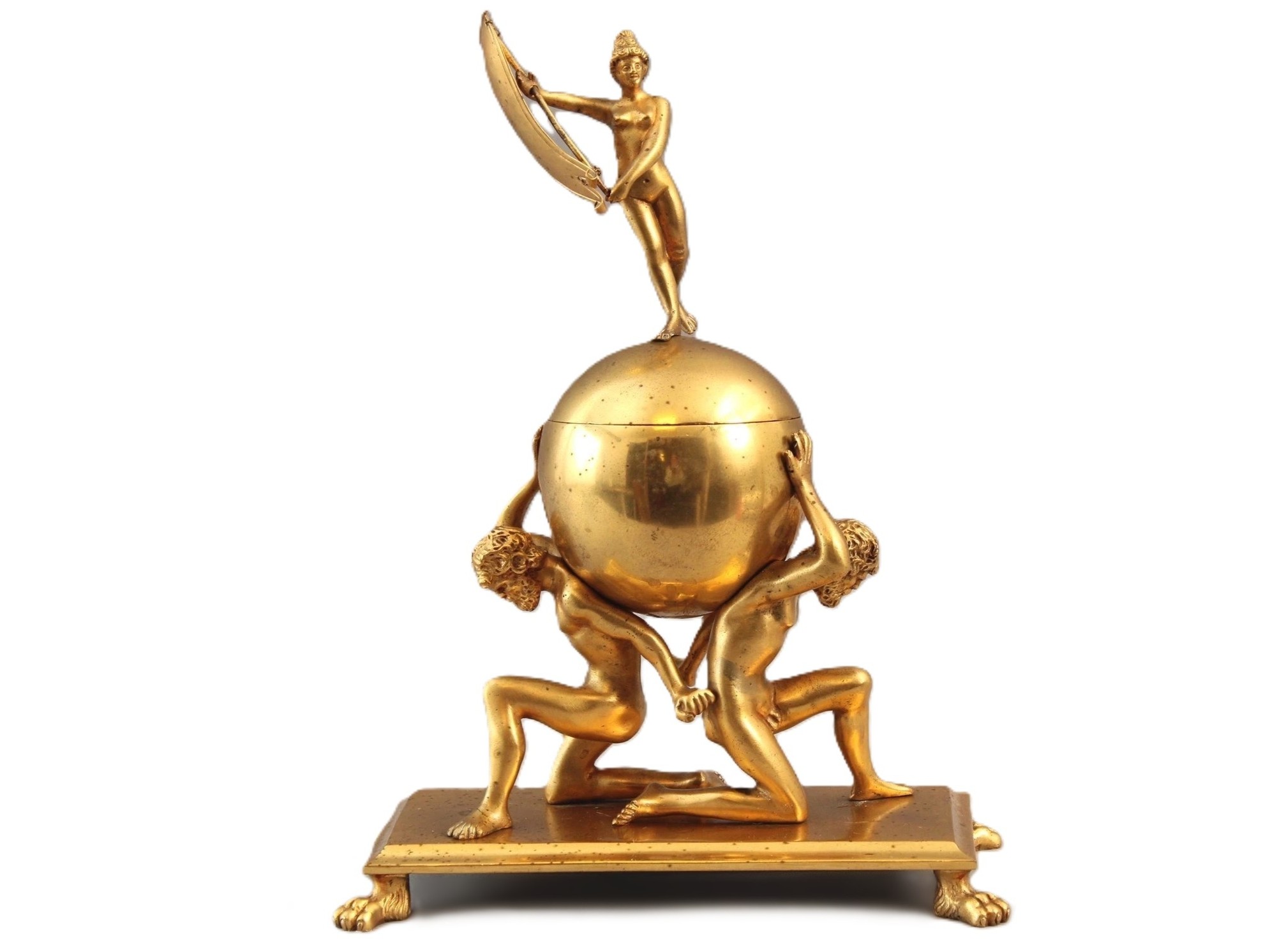 Grand Tour Inkstand Based on the Sculpture “La Fortuna”