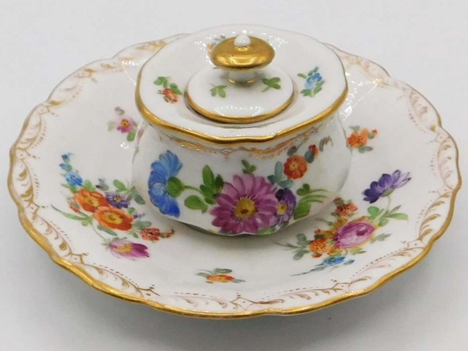 Dresden Porcelain Inkwell – Richard Klemm
