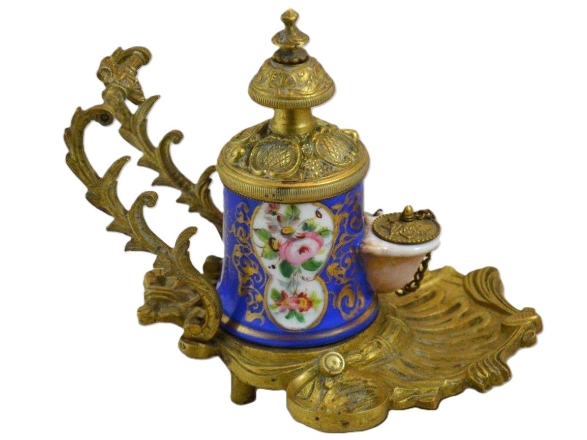 French Pump Style Inkstand