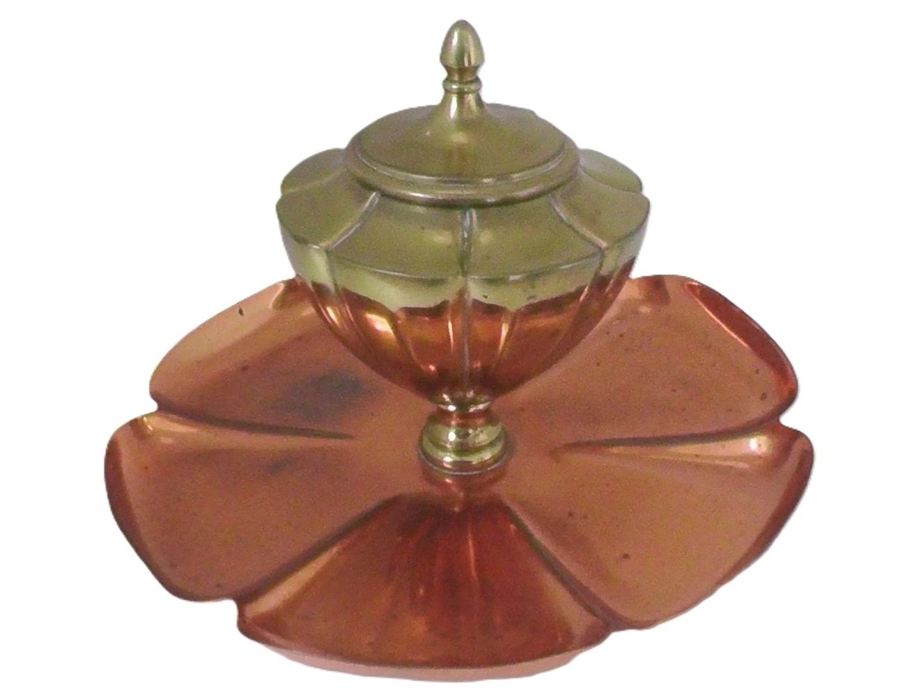 Benedict Art Studio Mixed Metal Inkstand