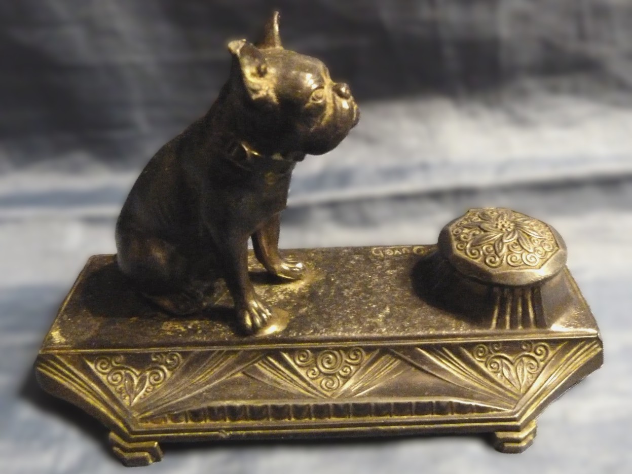 French Bulldog Inkstand