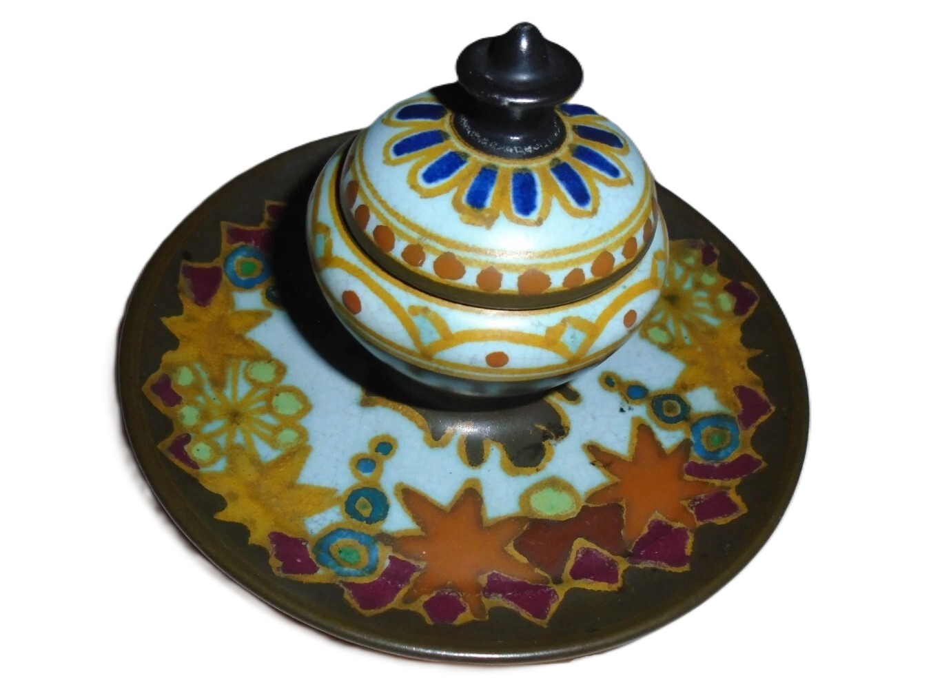 Gouda Pottery Inkwell