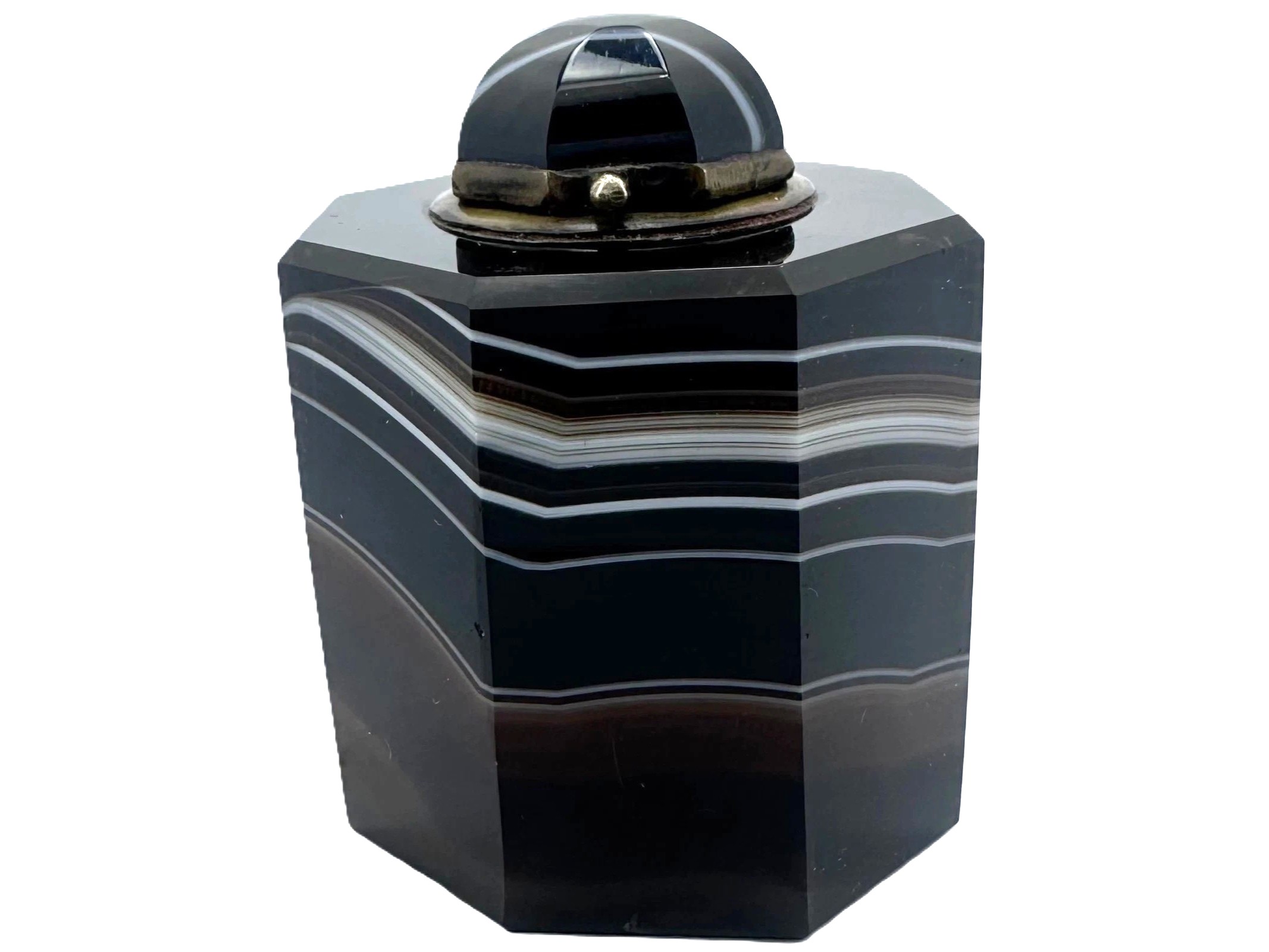 Banded Agate Inkwell