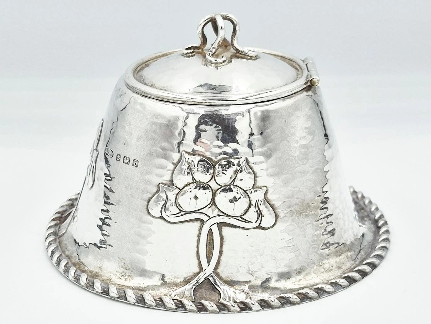 Sterling Silver English Arts & Crafts Inkwell