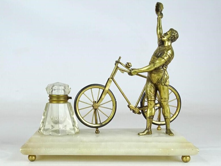 Bicyclist Inkstand
