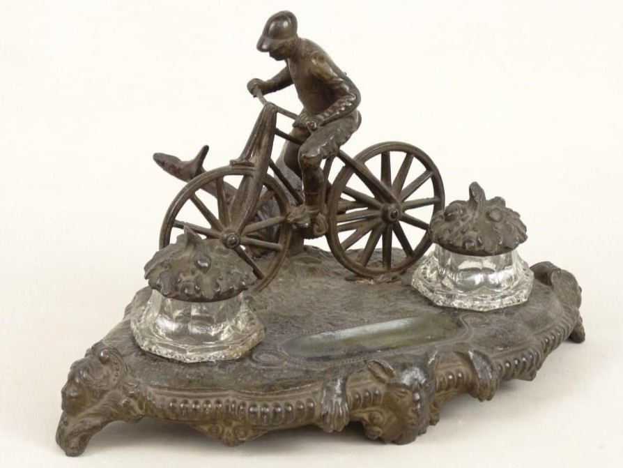 Bicycle Double Inkstand