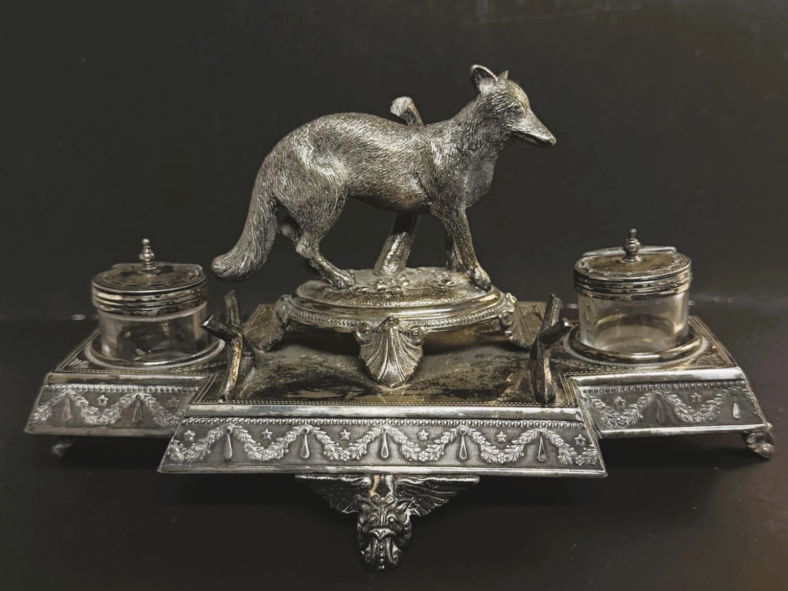 Fox Double Inkstand