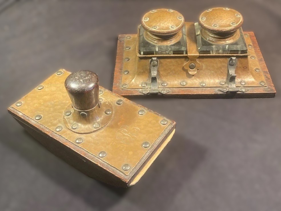 Joseph Heinrichs Inkstand and Blotter